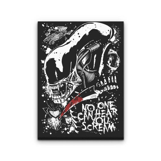 Screaming in Space - Canvas Print