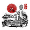 Screaming Red Sun - 3/4 Sleeve Raglan T-Shirt