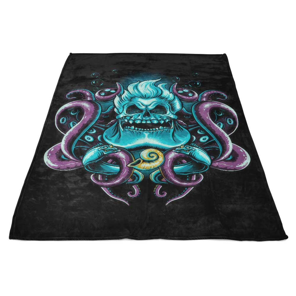 Sea Witch Skull - Fleece Blanket