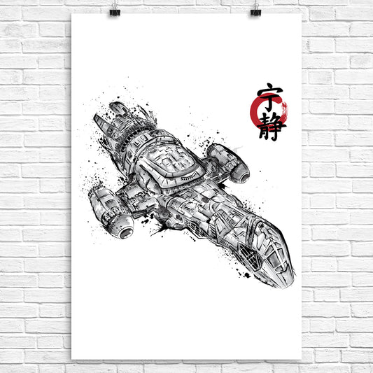 Serenity Sumi-e - Poster