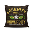 Serenity Valley University - Throw Pillow