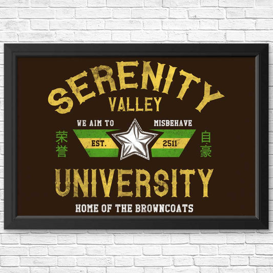 Serenity Valley University - Posters & Prints