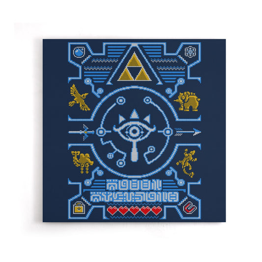 Sheikah Sweater - Canvas Print