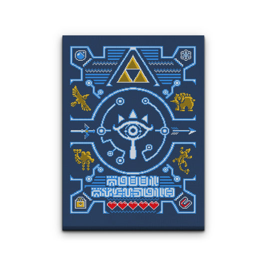 Sheikah Sweater - Canvas Print