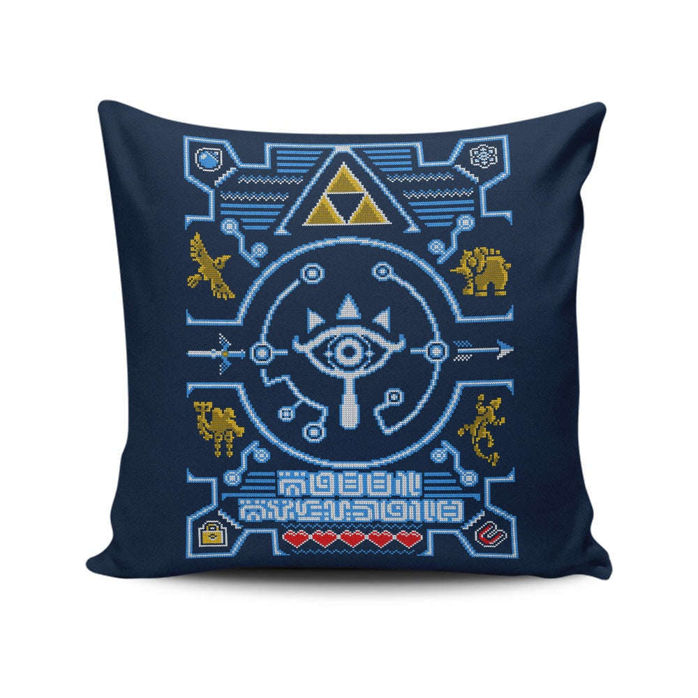 Sheikah Sweater - Throw Pillow