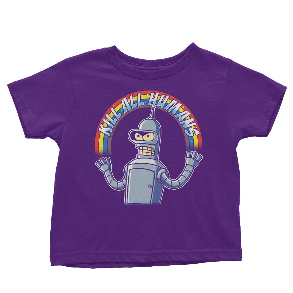 Shiny Metal Robot - Youth Apparel