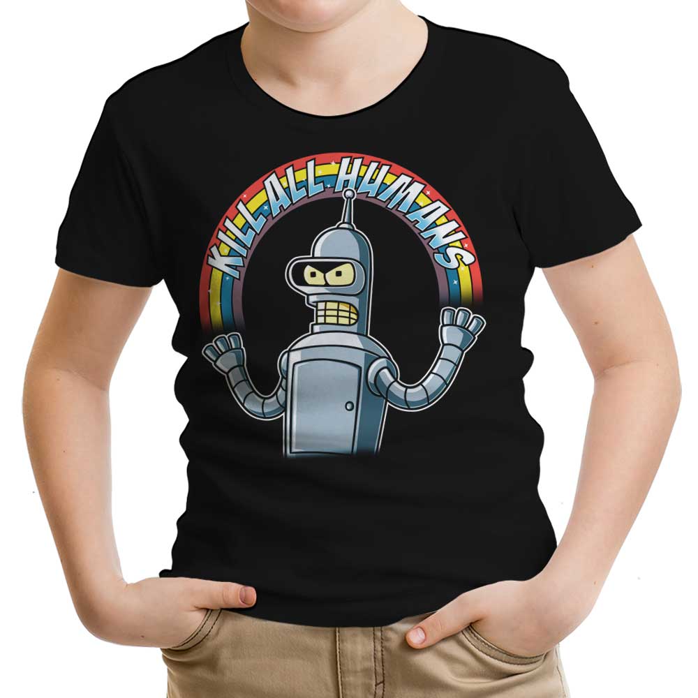 Shiny Metal Robot - Youth Apparel