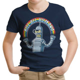 Shiny Metal Robot - Youth Apparel