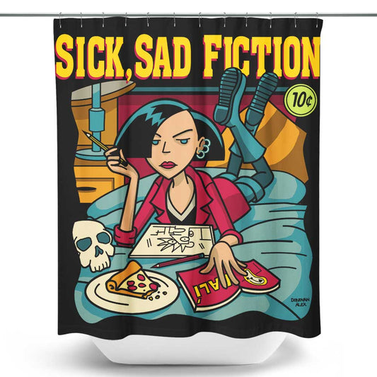 Sick, Sad Fiction - Shower Curtain