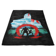Silhouette of a God - Fleece Blanket