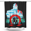 Silhouette of a God - Shower Curtain