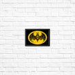 Skeleton Bat Signal - Posters & Prints