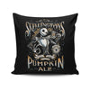 Skellington's Pumpkin Ale - Throw Pillow