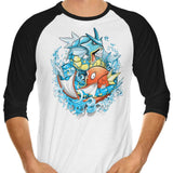 Slash Koi - 3/4 Sleeve Raglan T-Shirt