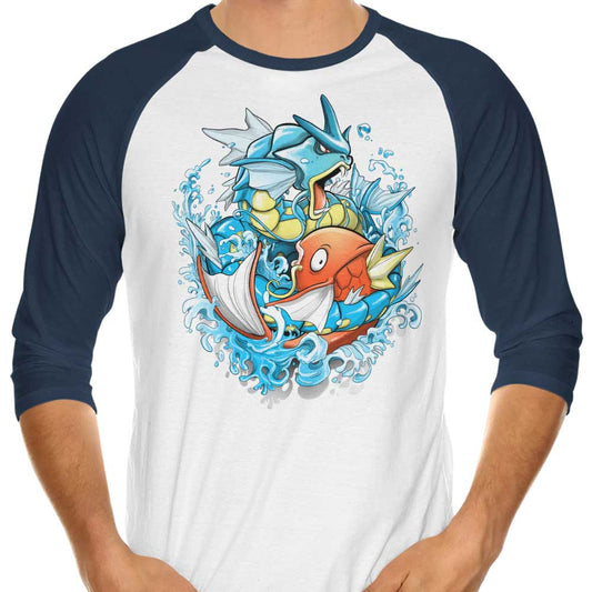 Slash Koi - 3/4 Sleeve Raglan T-Shirt