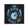 Sloth is My Sin - Canvas Print