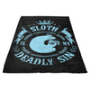 Sloth is My Sin - Fleece Blanket