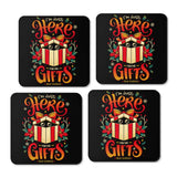 Sneaky Christmas Thief - Coasters