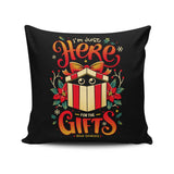 Sneaky Christmas Thief - Throw Pillow