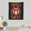 Sneaky Christmas Thief - Wall Tapestry