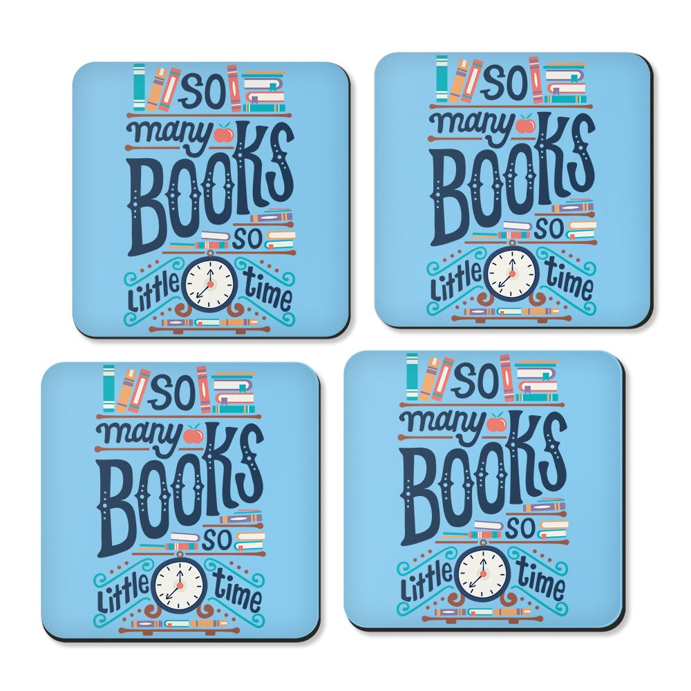 So Many Books - Coasters