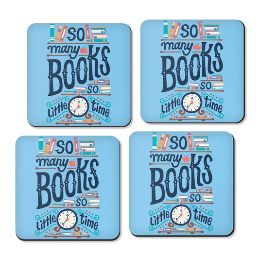 So Many Books - Coasters