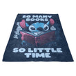 So Many Books - Fleece Blanket