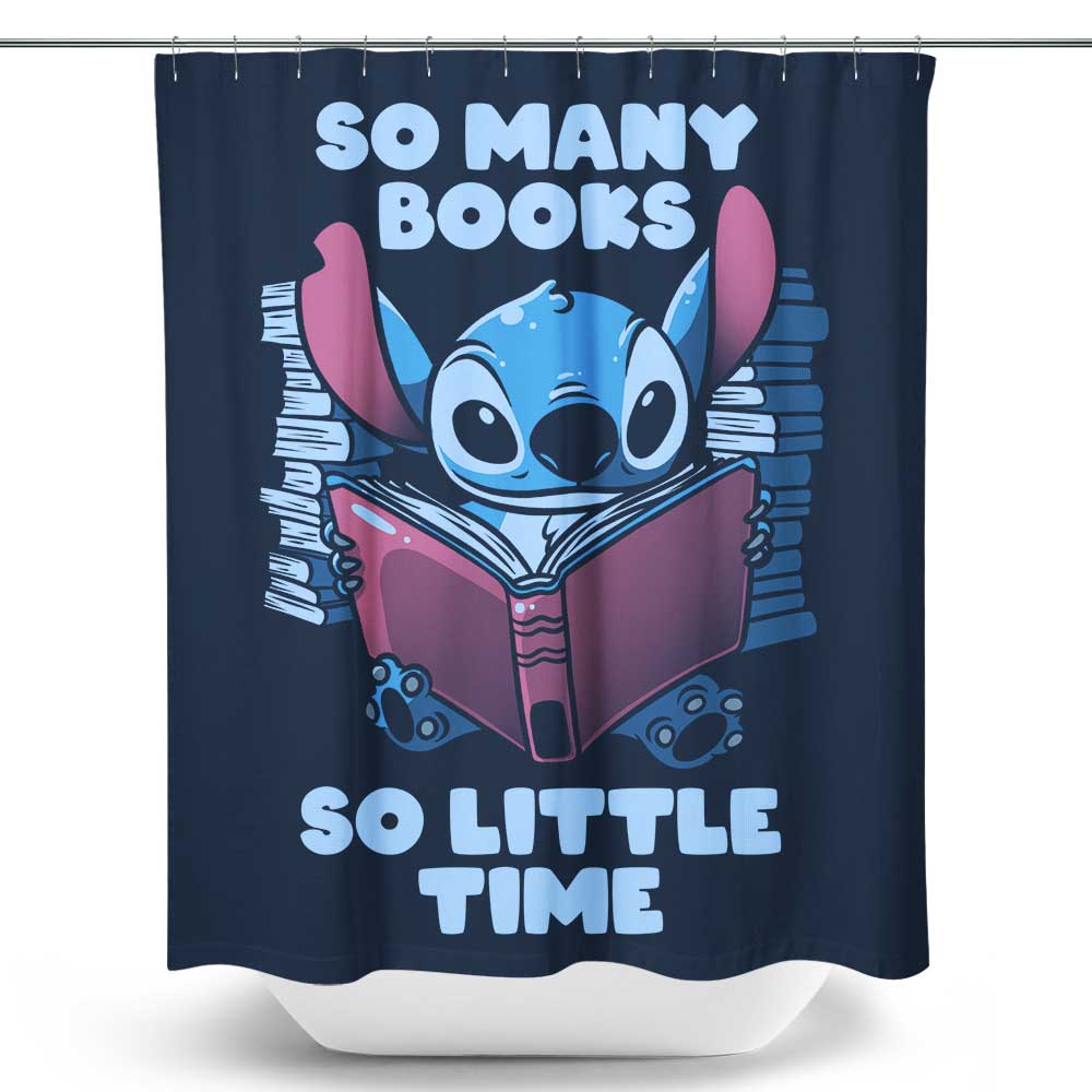 So Many Books Shower Curtain Once Upon a Tee
