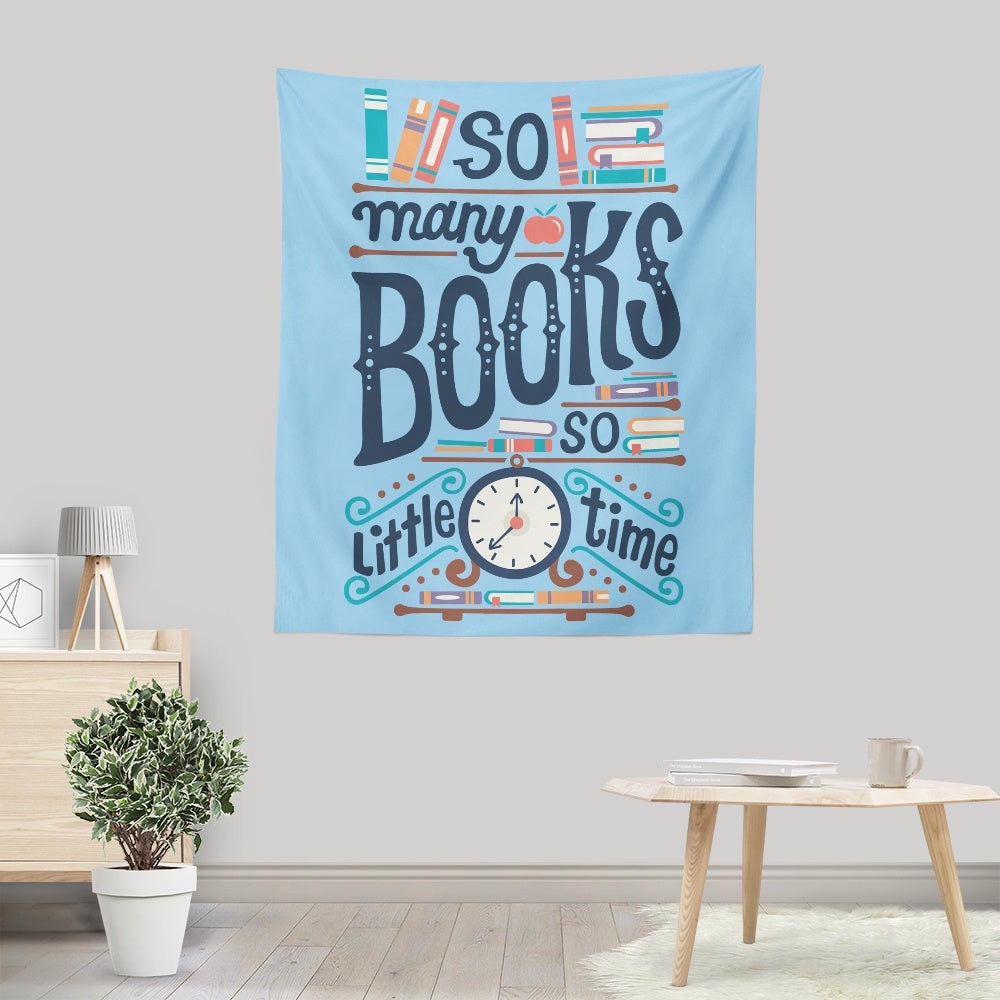 So Many Books - Wall Tapestry