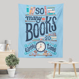 So Many Books - Wall Tapestry