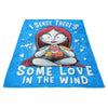 Some Love in the Wind - Fleece Blanket