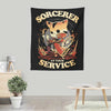 Sorcerer at Your Service - Wall Tapestry