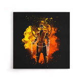 Soul of Fire Ninja - Canvas Print