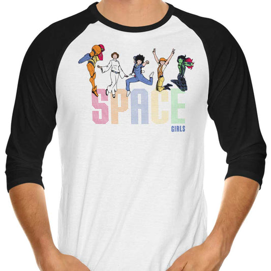 Space Girls - 3/4 Sleeve Raglan T-Shirt