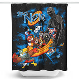 Space Noir - Shower Curtain