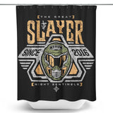 Space Slayer Marine - Shower Curtain