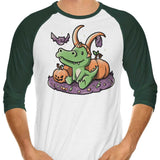 Spooky Alligator - 3/4 Sleeve Raglan T-Shirt