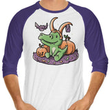 Spooky Alligator - 3/4 Sleeve Raglan T-Shirt