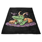 Spooky Alligator - Fleece Blanket