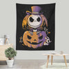 Spooky Pumpkin King - Wall Tapestry