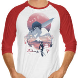 Squall Ukiyo-e - 3/4 Sleeve Raglan T-Shirt