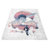 Squall Ukiyo-e - Fleece Blanket