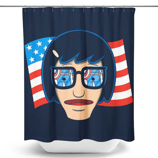 Star Spangled Butt - Shower Curtain
