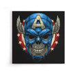 Star Spangled Skull - Canvas Print