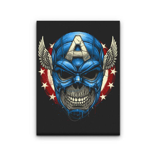 Star Spangled Skull - Canvas Print