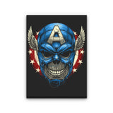 Star Spangled Skull - Canvas Print