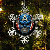 Star Spangled Skull - Ornament