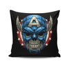 Star Spangled Skull - Throw Pillow