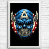 Star Spangled Skull - Posters & Prints