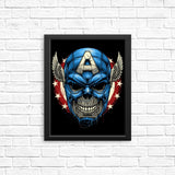 Star Spangled Skull - Posters & Prints